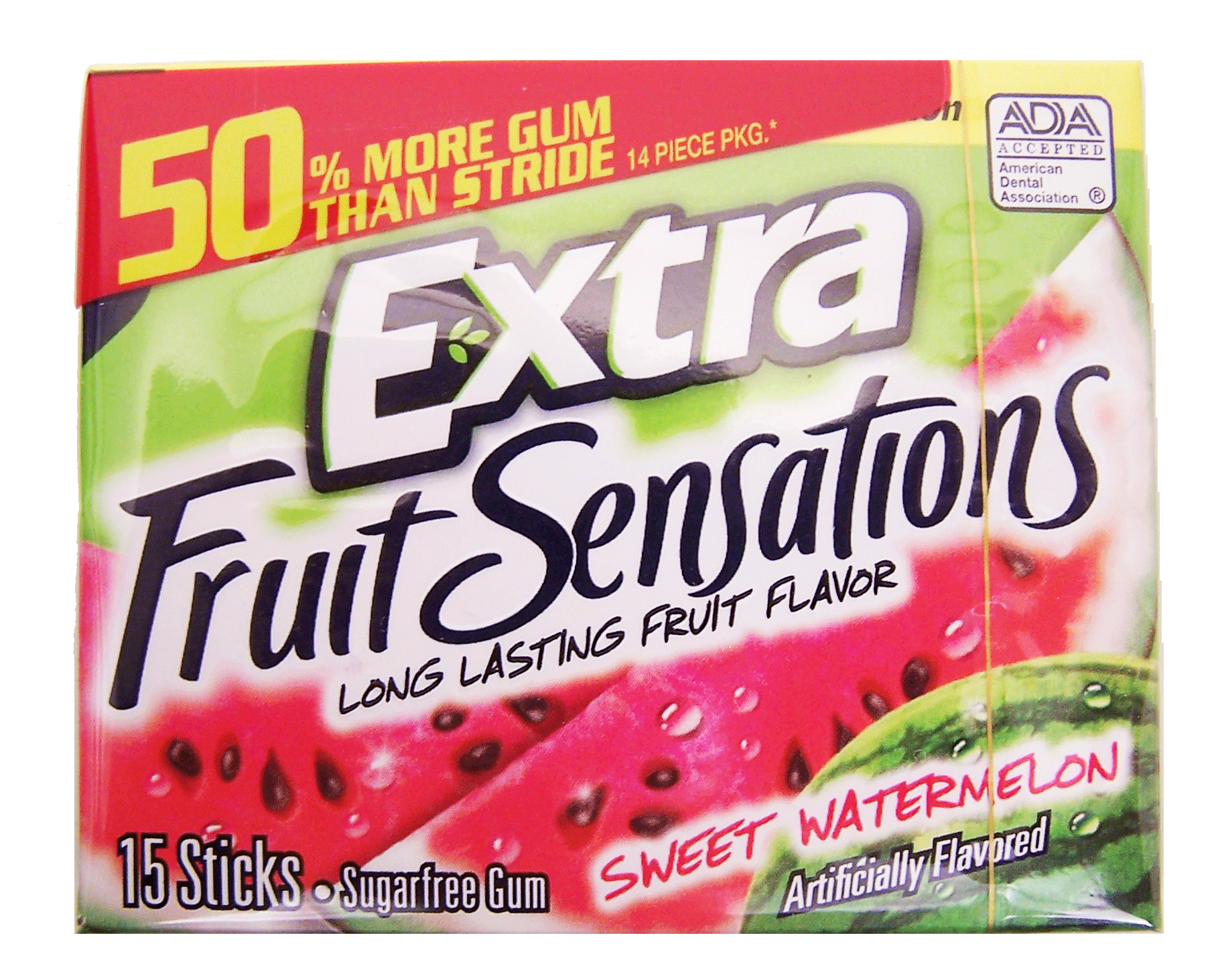 Extra Fruit Sensations sweet watermelon sugar free gum Full-Size Picture